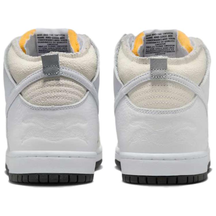 AntiHero x Nike Dunk High SB Серый волк Унисекс Кроссовки Белый Черный HM5837-100