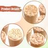 4 шт. Деревянные инструменты для керамики Штампы Печать DIY Круглые 1,38" Диаметр Штамп Блок Капля дождя