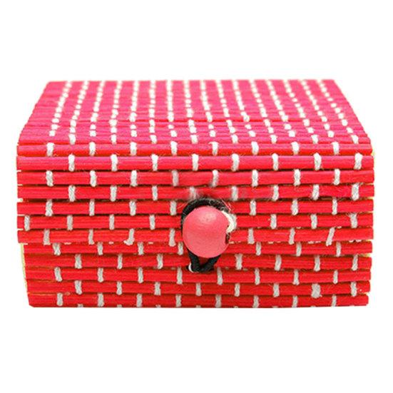 Бамбуковое деревянное ожерелье, серьги, футляр для хранения ювелирных изделий, коробка для хранения мелочей, держатель