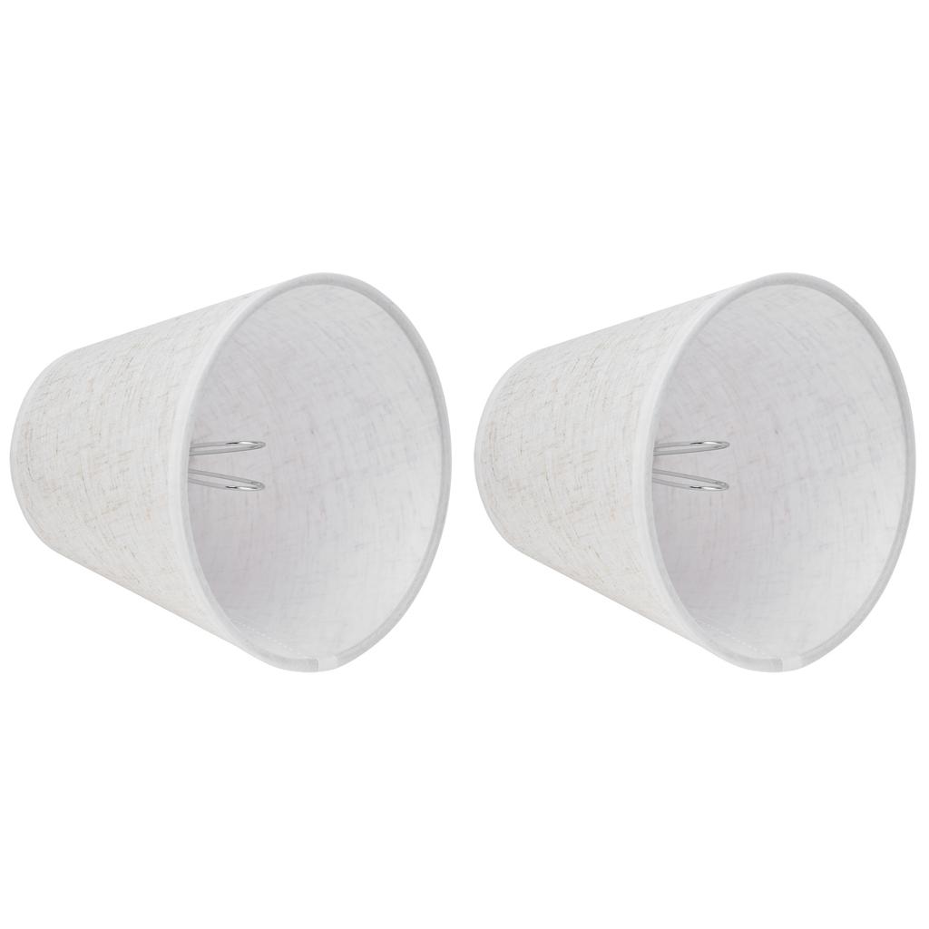 2 шт. абажур для настольной лампы, тканевый зажим на абажуре для E14, винтовой подсвечник, лампа, люстра