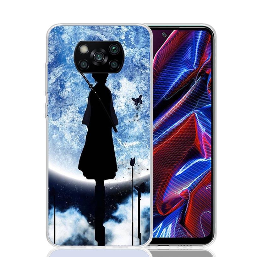 Чехол для телефона Bleach Кучики Рукия для Xiaomi Poco X7 X6 X5 Pro F7 Ultra Redmi 15C 15 13 13C 12 12C 10 10A 10C 9 9A 9C 9T Cover Poc