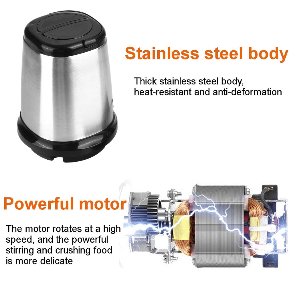 2 Speeds Stainless Steel 2L Capacity Electric Chopper Meat Grinder Mincer Food Processor Slicer Stainless Steel Mincer Kitchen Slicer
