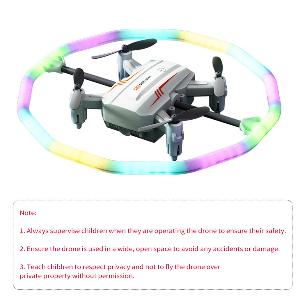 Mini Drone for Kids and Beginners, 2.4Ghz Remote Control Drone with Pressure Altitude Hold, LED
