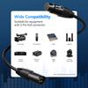 Neewer XLR Stage Light Cable Signal XLR Male to Female Connection for Moving Par and Spotlights with XLR Input 10-Pack 6.5ft/2m Wire, 3-Pin