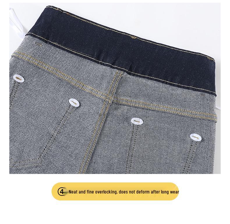 Женские джинсы petite plus size с микро-клешем из денима - Удлиненные, стройнящие, широкие и прямые, для весны и осени