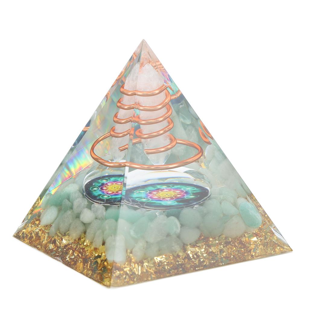 6cm Energy Generator Orgonite Pyramid for Positive Energy Healing Crystal Pyramid Meditation