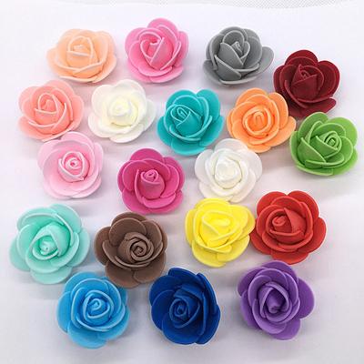 10/50/100 шт. 3 см пенопластовая роза для медведя искусственные цветы Diy подарочная коробка свадебные декоративные рождественские украшения для дома 20 цветов