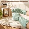 Waterproof Dishwashing Gloves Extended Gloves Anti-slip Grip Natural Latex Elbow Length Long Sleeve Rubber Protective Durable Cleaning for