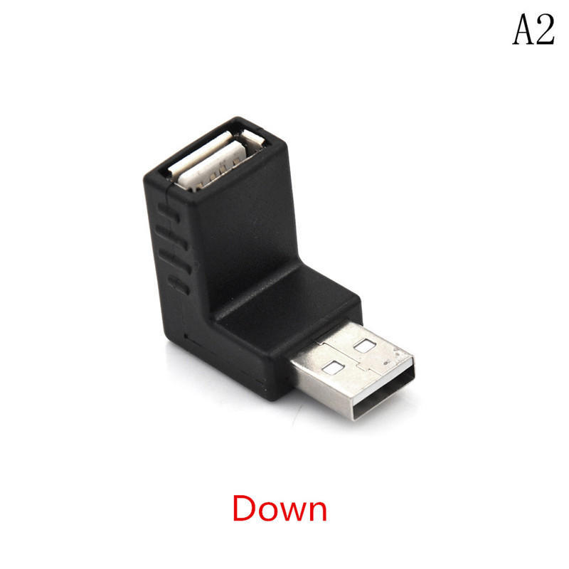 Практичный USB-адаптер нескольких типов 2,0 между мужчинами и женщинами, удлинитель для локтя 90 градусов, прямоугольный переходник