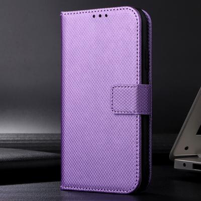 Для ZTE Blade A35e (США) Кожаный чехол-портмоне с ремешком и ромбовидной текстурой для телефона