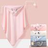 Baby Bath Towel 80*80cm Coral Fleece Cartoon Hooded Bath Towel