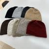Elegant Literary and Artistic Autumn and Winter New Cashmere Hat Hollow Knitted Wool Hat Warm Bag Head Ear Protection Hat Tide Confinement Hat