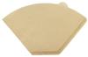 Okabe Coffee Filters, 2-4 Cups, Made In Japan, Trapezoidal, Brown, Unbleached, Easy-Open, with Tabs, 100 Filters Per Pack (5 Packs), Total of 500