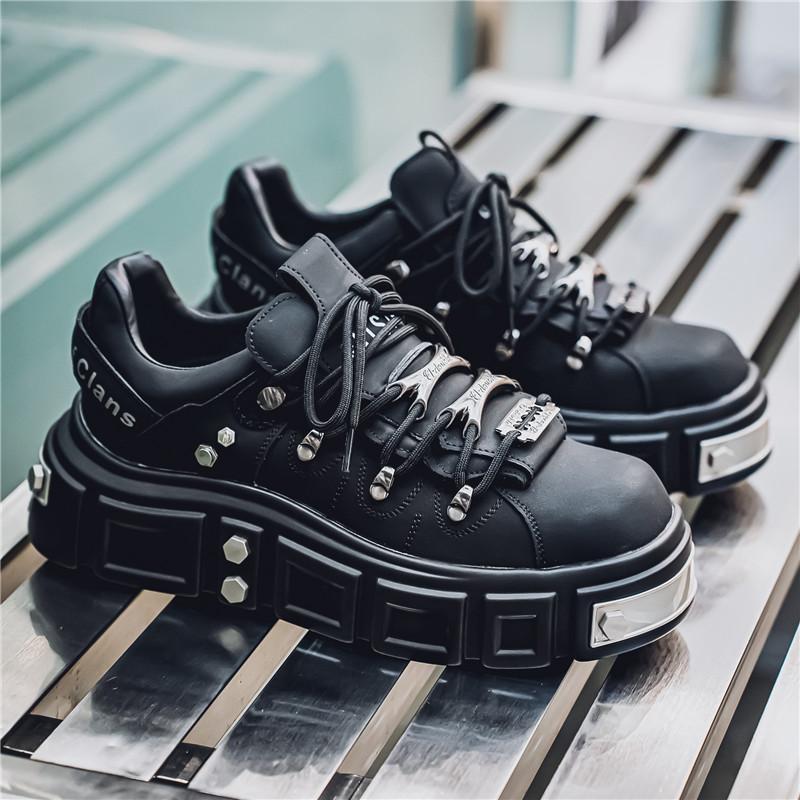 Трендовые розовые кроссовки на платформе мужские панк обувь маффин мужская европейский стиль дизайнерская обувь мужская уличная оригинальные мужские кеды для скейтборда