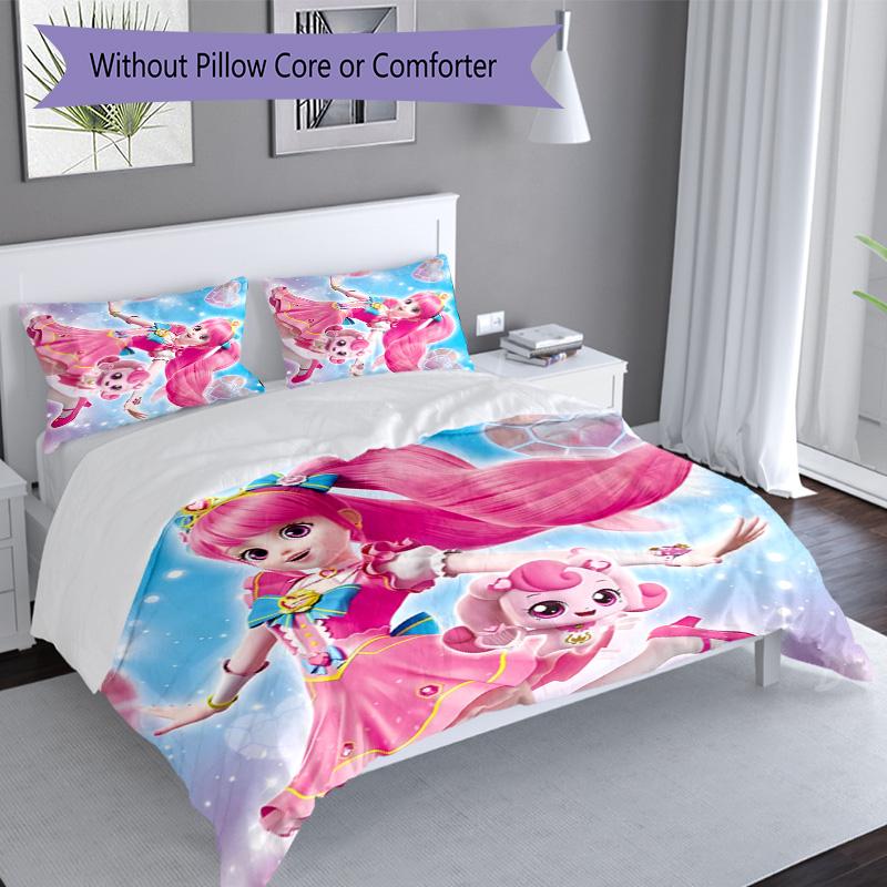 3pcs Catch! Teenieping2 pattern bedding set duvet cover set includes duvet cover &pillowcases, perfect all season bedroom decoration & gift
