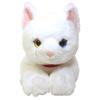 Lap Cat Plush Toy, White, Odd Eyes, Medium, P-1832