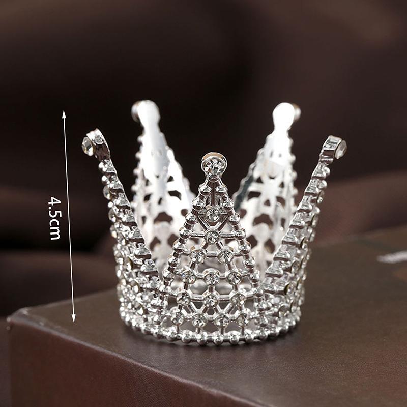 Мини-корона из сплава, корона принцессы, детские аксессуары для волос, день рождения, фестиваль, представление, вечеринка, инструмент для украшения торта
