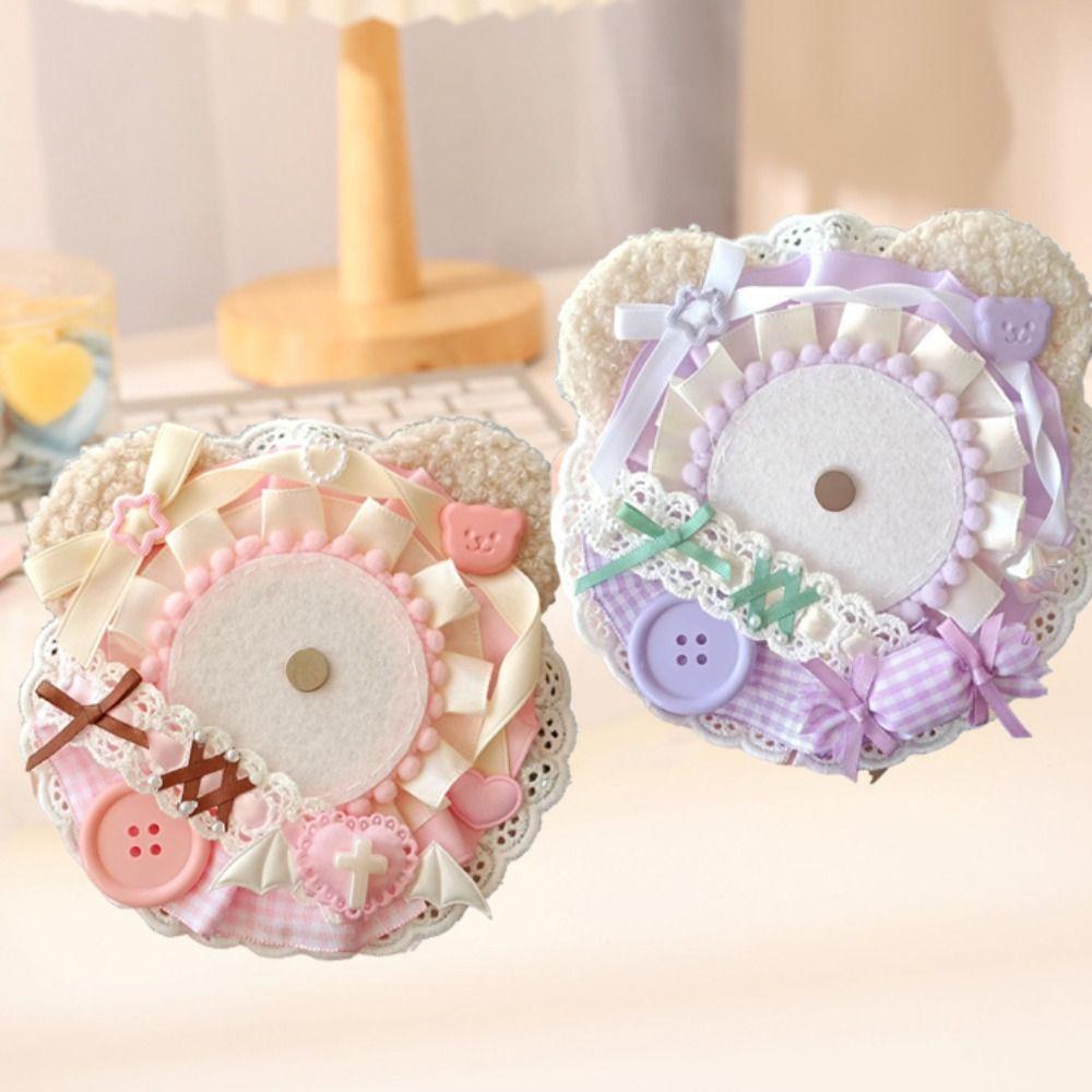 Lacework Anime Pins Display Base DIY Badge Decoration Tray Cute Badge Holder Badge Organizer