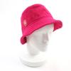 Отличная шляпа HERMES Davis Hat Pile панама с нашивкой с логотипом шокирующе Б/у