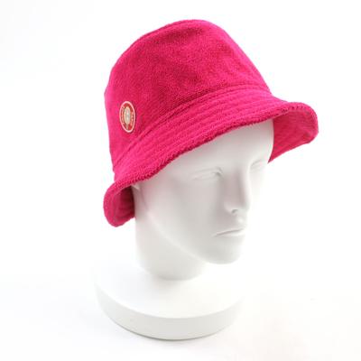 Отличная шляпа HERMES Davis Hat Pile панама с нашивкой с логотипом шокирующе Б/у