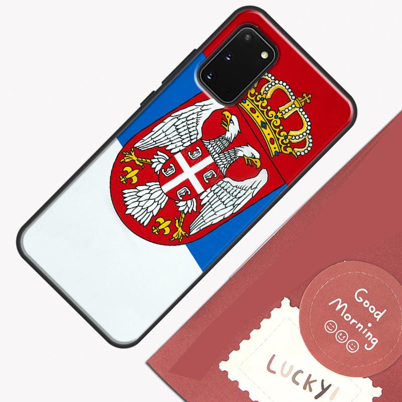 Флаг Сербии Сербский чехол для телефона для Samsung Galaxy S23 S26 Ultra S20 S21 S22 S24 S25 Plus S10 S25 FE Защитный корпус
