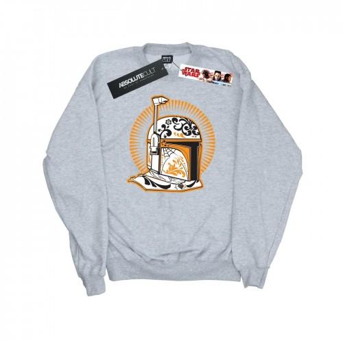 Star Wars Mens Boba Fett Dia De Los Muertos Sweatshirt