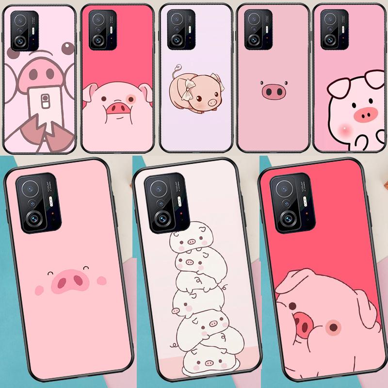 Очаровательный милый чехол с поросятами для Xiaomi 15 14 13 Ultra 11T 12T 13T 14T Pro POCO X7 Pro X3 X5 X6 M6 F5 F6 Pro