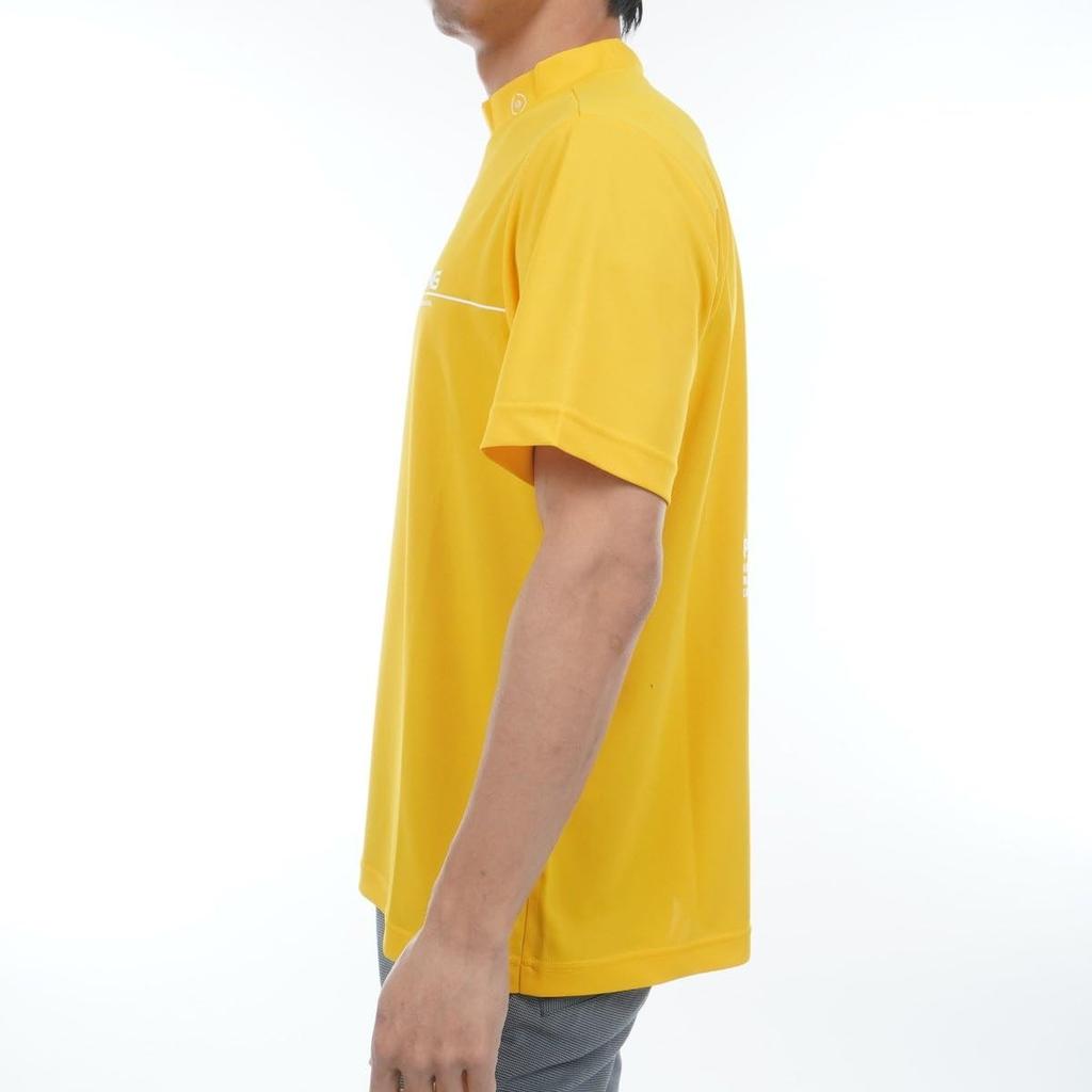 Ping Apparel Men's Short Sleeve High Neck Shirt (Moisture-Wicking, Quick-Drying, UV Protection) / Golf Undershirt / 621-5167301 060_Yellow, Size S