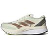 Adizero Boston 11 Comfortable Fabric Synthetic Leather Low-Top Running Shoes Unisex Running Shoes Beige ID4443