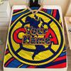 1PC Club America Custom Name Patterned Flannel Blanket Suitable For All Seasons For Home Decor Warmth And Comfort Gifts Holiday Present