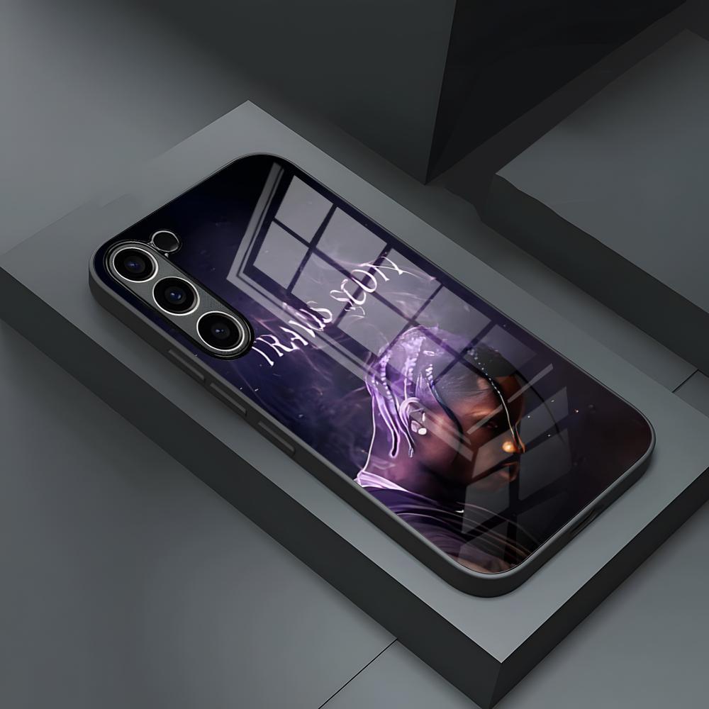 Чехол для телефона Travis Scott Utopia Rapper для S25 Ultra Samsung S26 S23 S24 Fe S22 S20 S21 Plus A54 A34 A53 A16 Стеклянная крышка