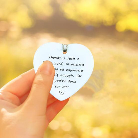 Памятное украшение в форме сердца. Никогда не забывайте о том, как вы изменили мир. Изысканный акриловый кулон с