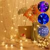 6 м 40 шт. светодиодные гирлянды в форме глобуса с питанием от USB/батарейки, гирлянды с пузырьковыми хрустальными шарами, блестящие лампы, подвесные светильники для внутреннего и наружного декора вечеринок