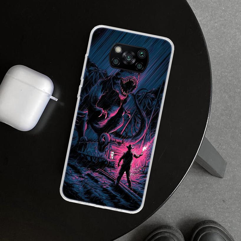 Jurassic Park Dinosaur World Phone Case Cover for Xiaomi Poco X6 X5 X7 Pro F7 Ultra Redmi 15C 15 13C 13 12C 12 10C 10 10A 9C 9A