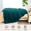 60x80 Inch 3D Bubble Pattern Flannel Throw Blanket Green Soft Skin-Friendly Warm Lightweight Blanket for Sofa or Bed