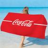 Модное полотенце C-Coca Brand C-Cola Logo Мягкое Легкое Анти-Песок Большое Пляжное Полотенце Быстросохнущее Ванная Спорт Семья