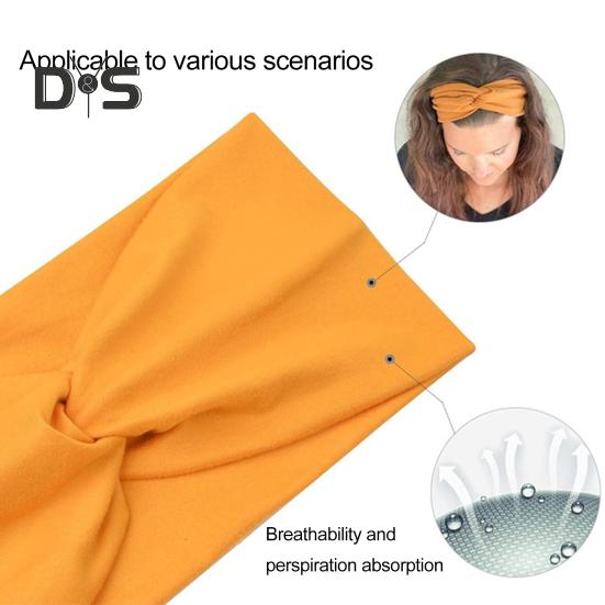 4 шт. эластичная мягкая повязка на голову, хорошая эластичная повязка на голову с узлом, однотонная эластичная моющаяся повязка на голову, аксессуар для волос