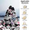 1pc Kuromi Collage Throw Blanket, Cartoon Character Decorative Blanket for Room, Soft Bedding Cover, Perfect Gift for Birthday or Holiday Season, Suit