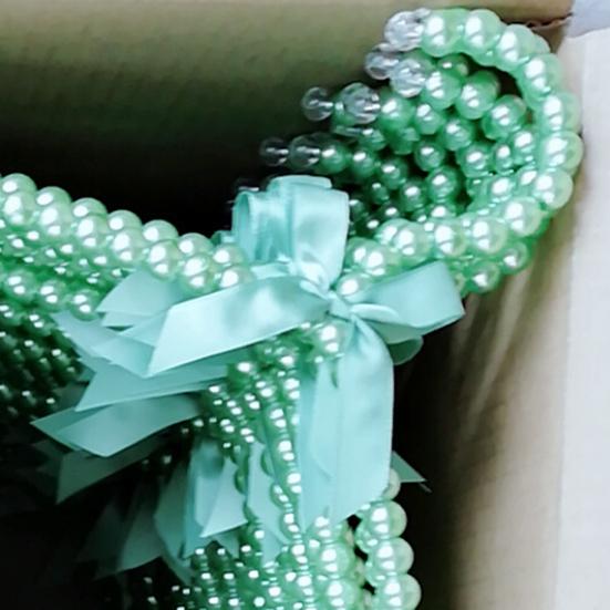 2 шт. вешалка для одежды с искусственным жемчугом и бантом, пластиковая витрина для магазина, вешалка для искусственного жемчуга, аксессуары для дома