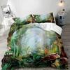 Trippy Mushroom Duvet Cover Set,Hippie Skull Bedding Set,Butterfly Moth Moon Phase Constellation Astrology Botanical Boho Theme