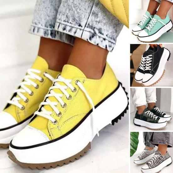 1 пара женских повседневных кроссовок, нескользящие модные повседневные парусиновые кроссовки с низким берцем и повязкой