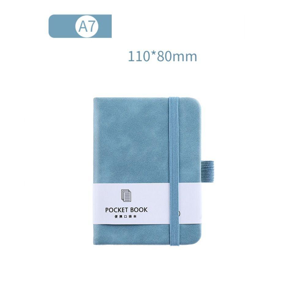 Portable Portable Mini Notebook with Elastic Band A6/A7 Pocket Notepad Diary Planner Stationery