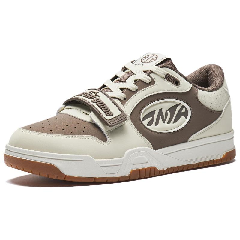 Anta STG Men Low Top Skate Shoes Grey Beige Brown 912531801S-1