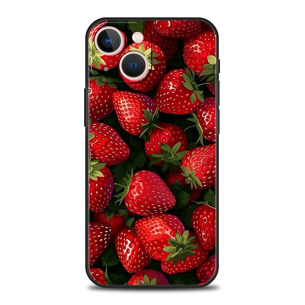 Летний чехол для телефона с принтом клубничных цветов для Samsung Galaxy S26 S25 S24 S23 S22 S20 Ultra S21 FE 5G S10 Plus Ударопрочный чехол