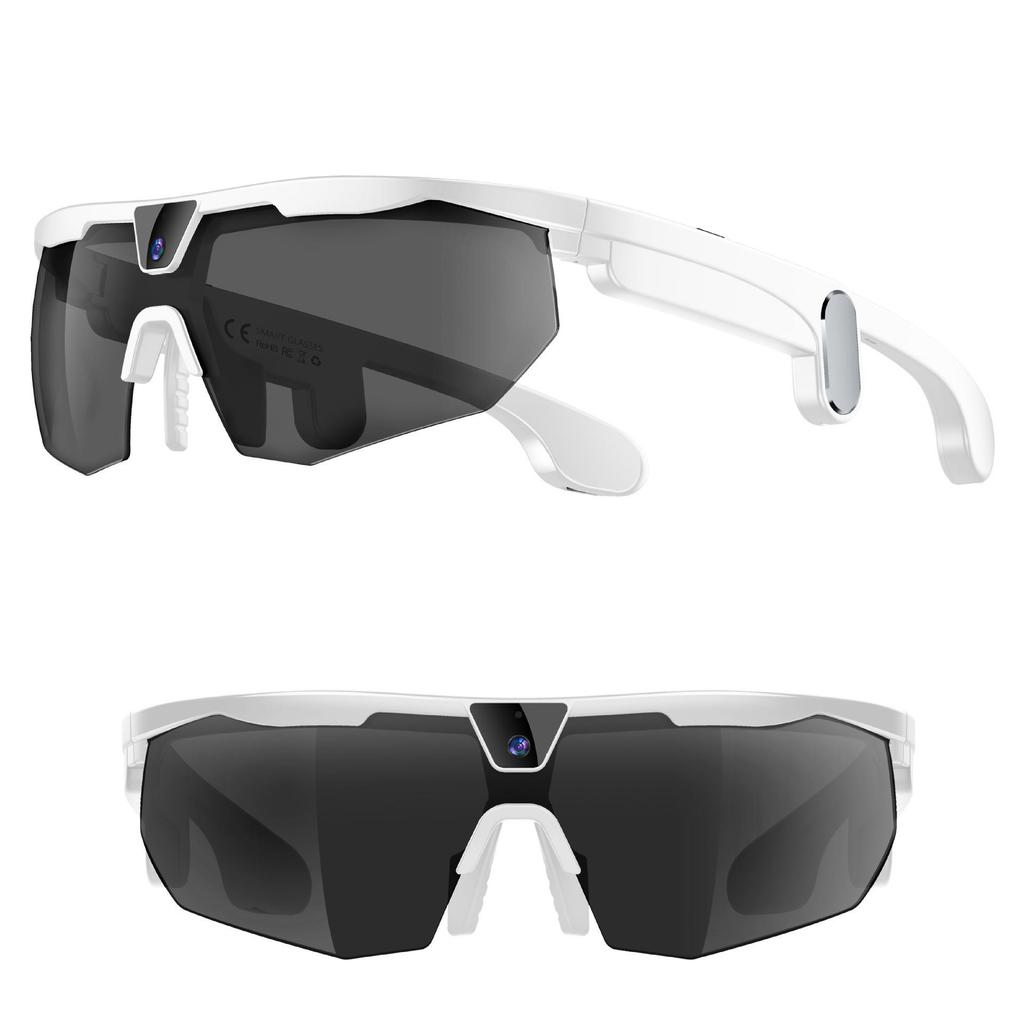 800W Pixel AI Smart Glasses: Cross-Screen Video Recording, Bluetooth Calls & Music for Cycling
