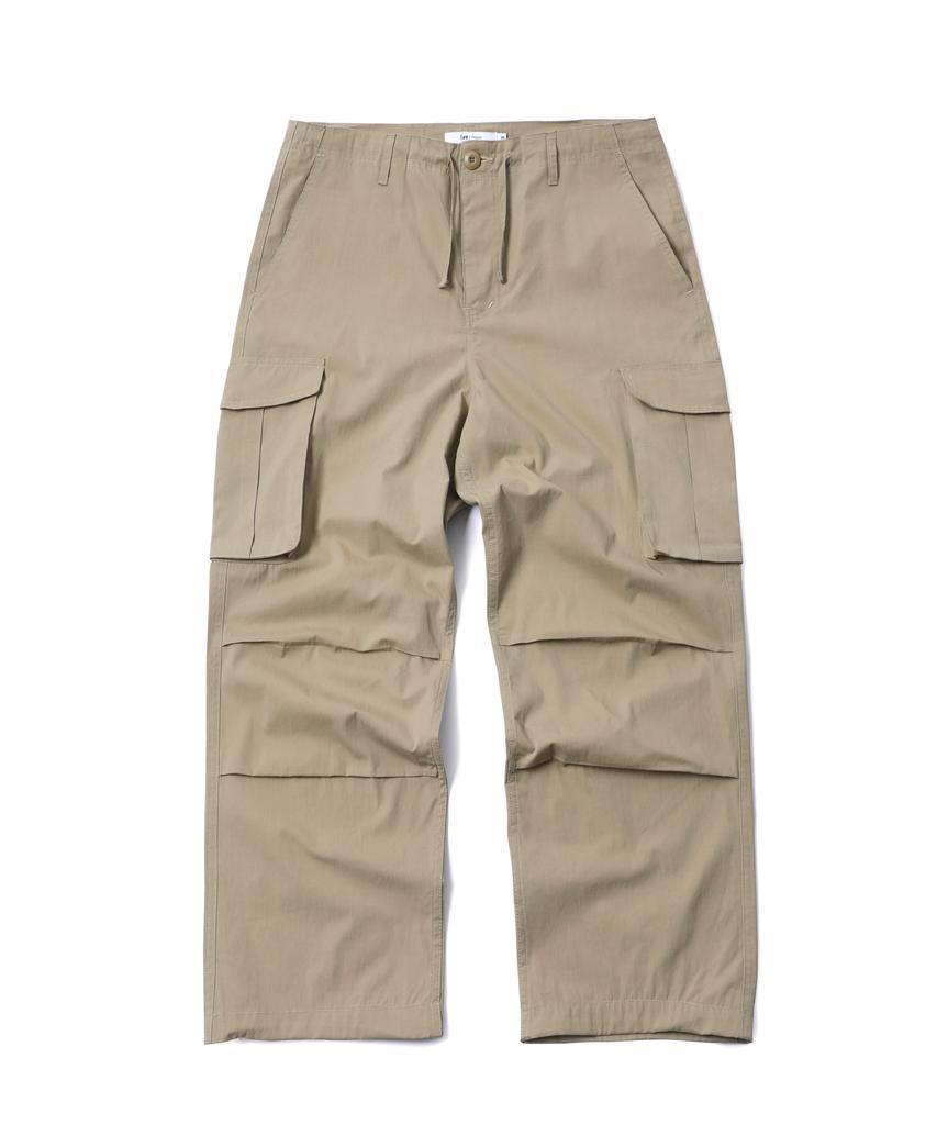LUE PROJECT Wide Cargo Pants - Beige