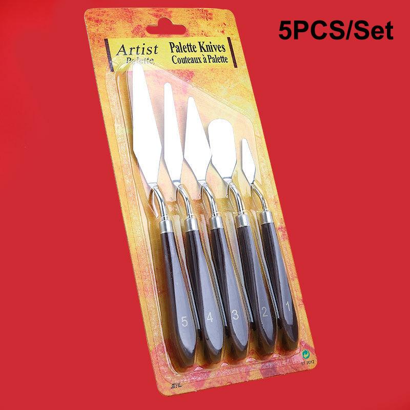 7 шт./набор Ножи для масляной живописи из нержавеющей стали Художественные шпатели Палитровый нож Нож для смешивания масляной краски Скребок Художественные инструменты