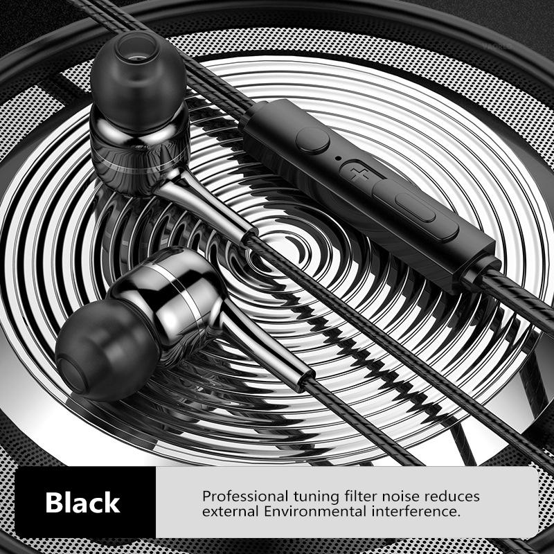 VAORLO Наушники-вкладыши 3,5 мм, четырехъядерная динамическая гарнитура, пианино, HiFi, проводные наушники с супер басами и микрофоном для Huawei Xiaomi