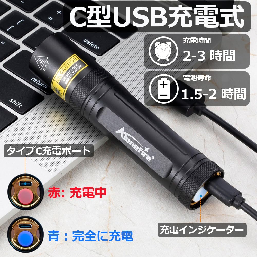 Alonefire SV77 10 Вт Ультрафиолетовый Черный Свет Мощный УФ Светодиодный Свет Длина Волны 365 нм Тип C USB Перезаряжаемый Свет Анизаки Деревянная Лампа Инспекция Моча Домашних Животных