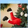 Plush Claus Santa Leg Christmas Tree And Door Hanging Decor For Ornament Festive
